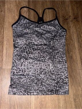 Champion Black and Gray Patterned Racerback Tank
